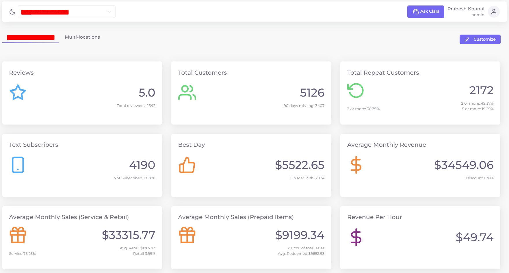Client Dashboard 1